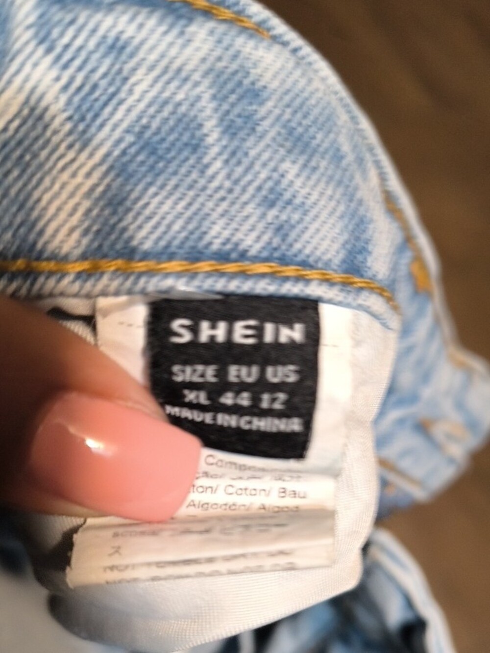 SHEIN Light Wash Distressed Boyfriend Jeans - Picture 3 of 3